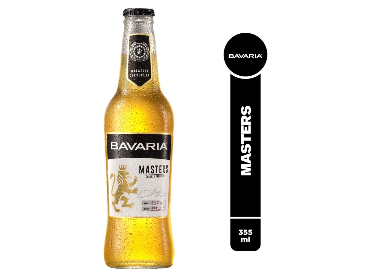 Cerveza premium Bavaria master edition carrier botella vidrio - 355 ml
