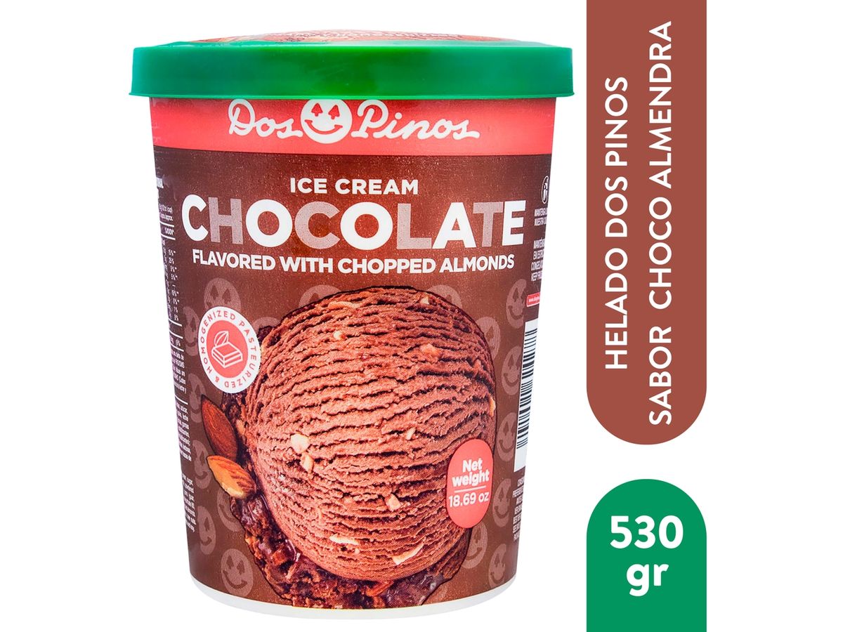Helado Dos Pinos choco almendras - 530 g